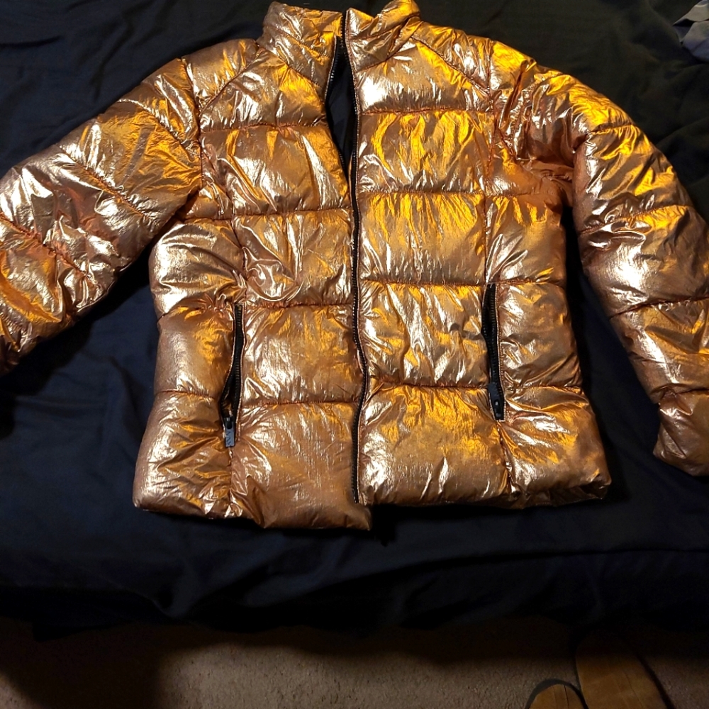 Marc NY rose gold puffer coat